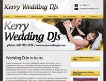 Tablet Screenshot of kerryweddingdjs.com